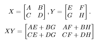 Divide and conquer in matrix multiplication